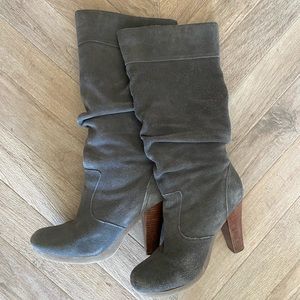 Grey Colin Stuart Suede Boots, Size 8